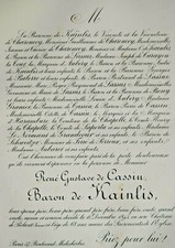 BARON DE KAINLIS Cassin