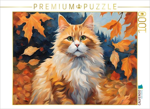 Calvendo puzzle katze gemalt - puzzle,