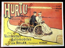 Affiche repro Automobile Hurtu