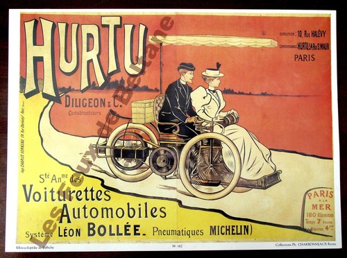 Affiche repro automobile - automobile, hurtu
