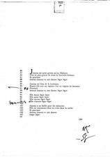 Serge GAINSBOURG - Notes autographes signées. Epreuves corrigées "Joanna". 1986.