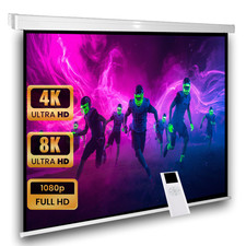 Avlux Écran motorisé vidéoprojecteur 244 x 244 1:1 4:3 16:9 FULL HD 3D 4K VP24