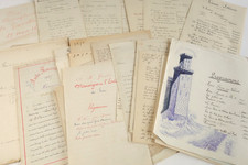 Lot 50 documents manuscrits