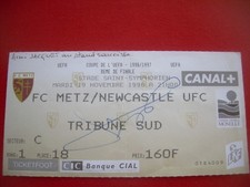 TICKET FOOT COUPE UEFA FC METZ