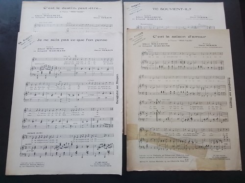 Lot partitions anciennes - lot, 4
