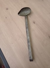 Ancienne Grande Louche Fer  Art Populaire