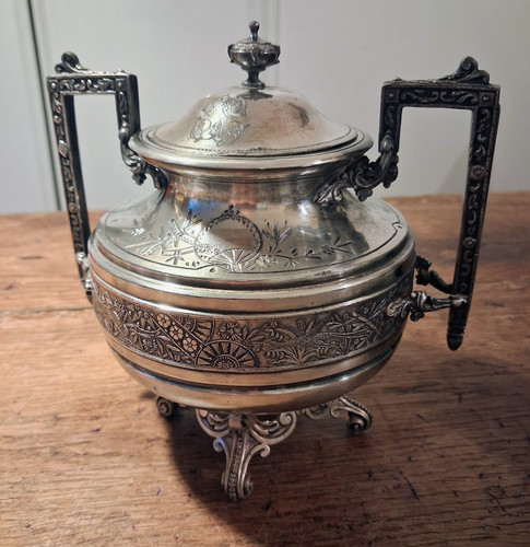 Sucrier metal argente - en,