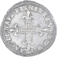 Monnaie, France, Henri IV, 1/4
