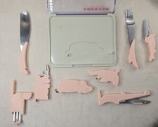 Rare Design SANRIO JAPAN Cookzoo Friendly 1987 Kitchen Ware Rose Pour enfant 