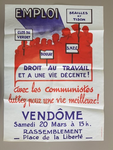 Affiche parti communiste - parti,