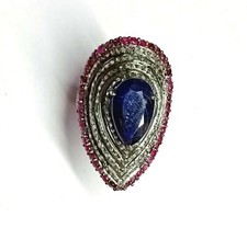 Diamant Pavé Bleu Saphir