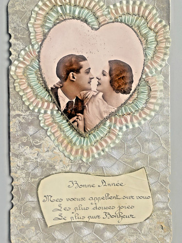 Carte vœux romantique - carte,