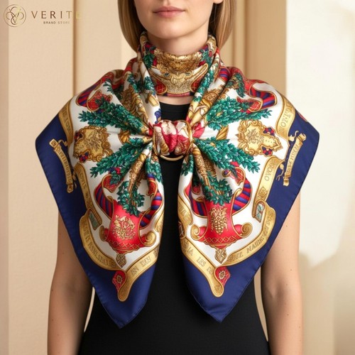 Rare vintage foulard soie - vintage,