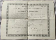 1897 diplome géologie - diplome,
