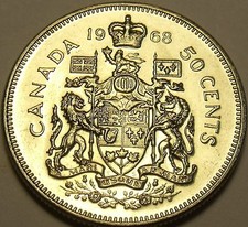 Gem Unc Canada 1968 50