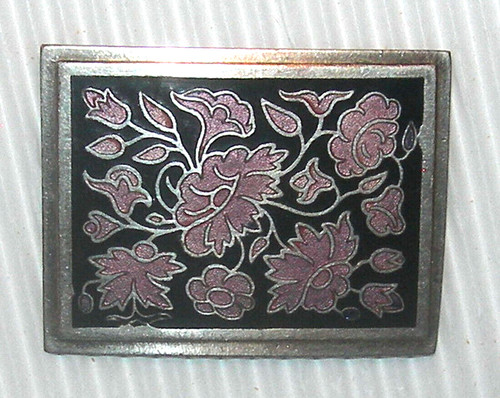 Ancienne broche florale - broche, en