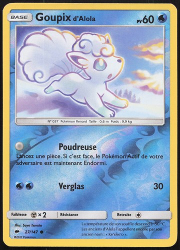 Carte pokémon goupix alola - carte,