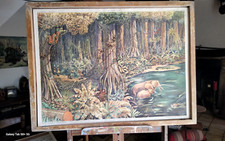 Ancienne Affiche géographie scolaire ROSSIGNOL RECTO VERSO 58x78cm sans le cadre