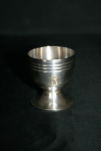 Coquetier ancien métal - coquetier,