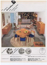 PUBLICITE ADVERTISING 104 1963 FRITHO 63 meubles vendu par Roche & Bobois