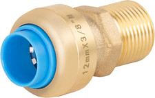 Raccord Automatique Universel Ø12 Mâle 12X17 (3/8) TOUT PUSH