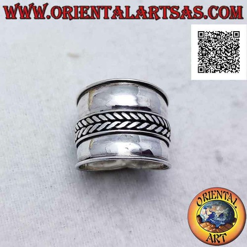 Bague argent 925 bande - argent, 925‰
