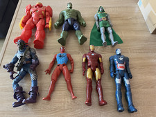 lot figurines super heroes hulk iron man bouffon vert 30 cm