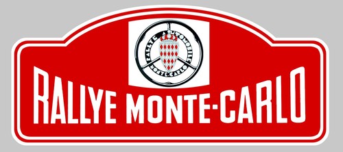 Plaque rallye monte carlo - plaque,