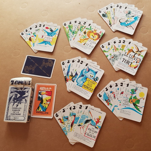 Jeu cartes ancien 7 - de,