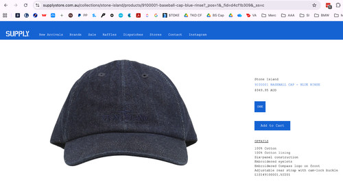 Stone island cap 9100001 - stone,