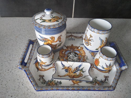 Gien faïence service fumeur - faïence, a