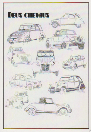 Citroen 2cv croquis - -,