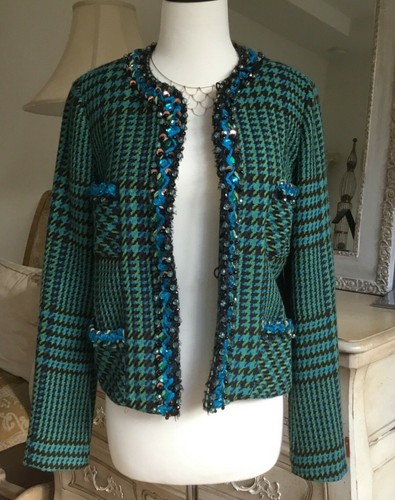 Anna sui houndstooth green - anna,
