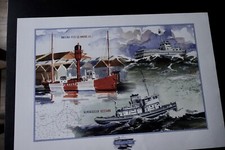 GRAVURE BATEAU - FEU LE HAVRE