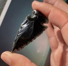 Pointe de flèche en obsidienne en vrac | Pointe de flèche en obsidienne noire...