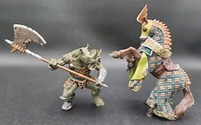 2-Papo Figures Viking Rhino