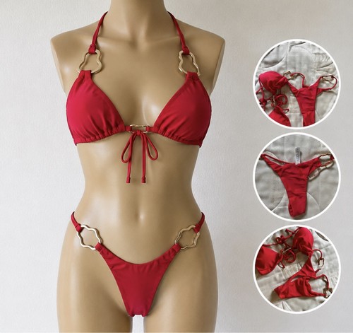 Bikini rouge sexy - 2, pièces