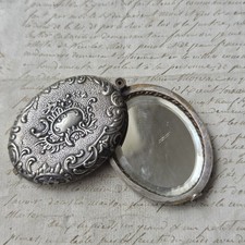 Pendentif médaillon miroir - pendentif,