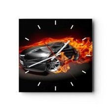 Horloge murale en verre