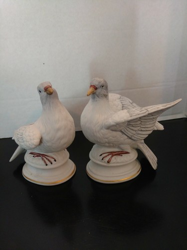 Bird figurines white - bird,