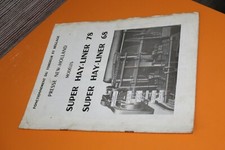 (230A) NEW HOLLAND Notice tordeur et réglage Presse Super hay-liner 78 68 