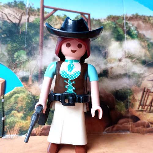 Playmobil western femme du - -@,