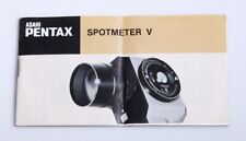 MODE D'EMPLOI PENTAX SPOTMETER V - FRANÇAIS - instruction manual