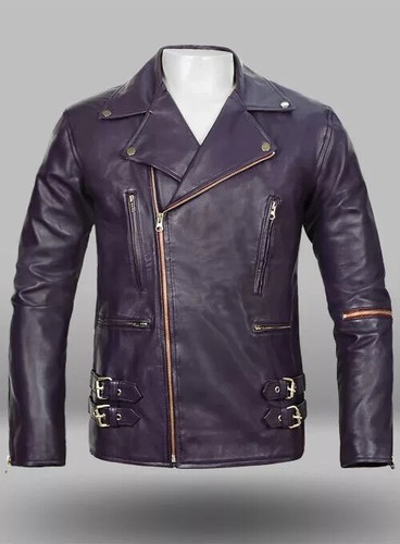 Blouson motard homme vintage