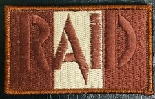 POLICE / RAID DRAPEAU BASSE VISIBILITE - SABLE - FABRICATION LOCALE AFGHANISTAN