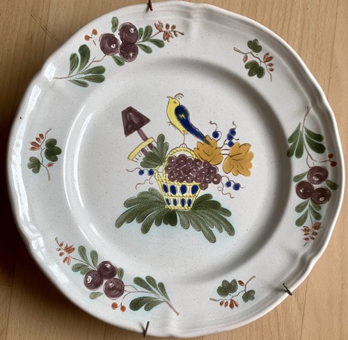 Assiette faience strasbourg - faience,