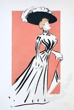 SEM, Suzanne ORLANDI, actrice, robe Coco Chanel, chapeau 1900