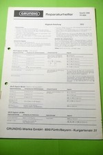 Manuel De Service Pour Grundig