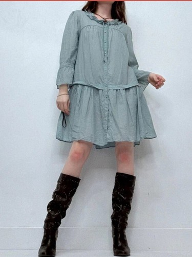 Cop copine pale blue - blue, ruffle