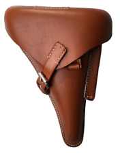 Étui pour pistolet Luger allemand P08 de la Seconde Guerre mondiale en cuir r...